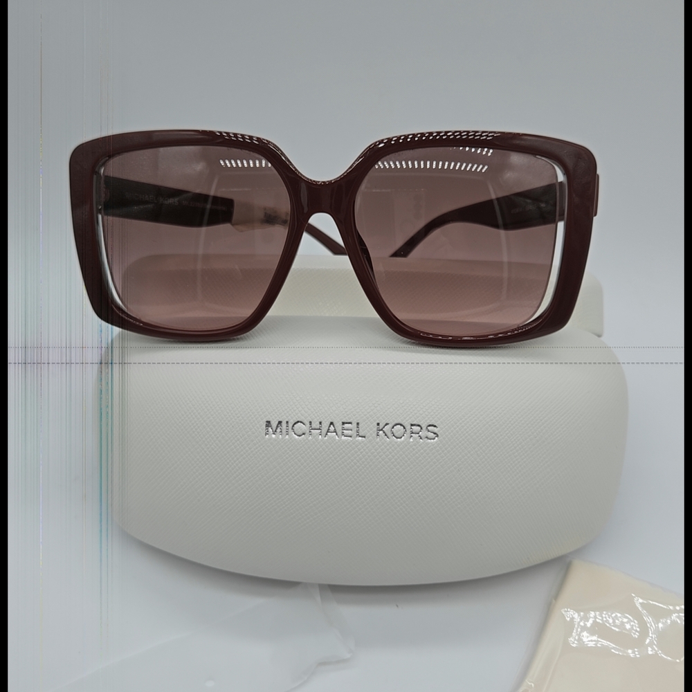 SMK1 - Michael Kors Women's Burgandy/Plum Sunglasses